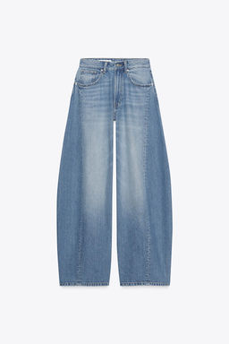 TRF OVERSIZED BALLOON HIGH-WAIST JEANS