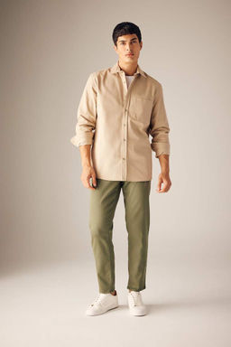 Рубашка стандартного кроя с длинным рукавом - Defacto фото 2