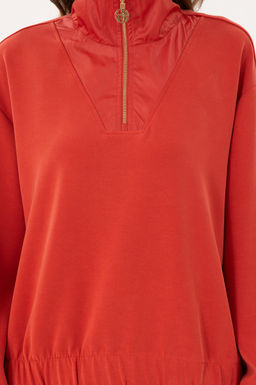 Женский свитшот с воротником-стойкой и плиткой - U.s. polo assn фото 13