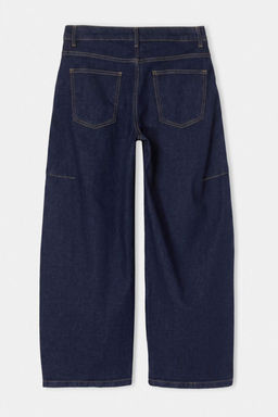 Koyu Mavi D_K_ML_ Diki_ Detayl_ Y_ksek Bel Baggy Jeans TWOAW27JE00030 - Trendyolmilla фото 9