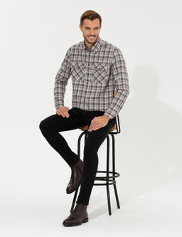 A__k Kahverengi Regular Fit Uzun Kollu G_mlek - Pierre cardin фото 3