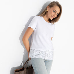 Футболка комбинированная, Романтика с перчинкой - Charutti фото 2