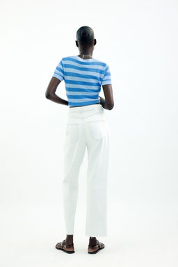 JEANS Z1975 STRAIGHT HIGH-WAIST CROSSOVER WAIST - Zara фото 26