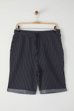 TRENDYOL MAN Siyah Regular Orta Boy/Normal Kesim Cizgili Sort TMNSS20SR0200 - Trendyolmilla фото 5