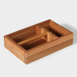 Салфетница - органайзер деревянная Adelica, 14×21.5×5 см, бук