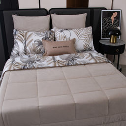 Комплект постельного белья на резинке Сатин Velouria Luxe с Одеялом VLR014 180*200*25;160*200*25;140*200*25 Евро 4 Наволочки