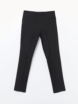 Slim Fit ?izgili Erkek Pantolon