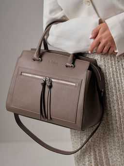 Сумка саквояж Schatz 40768 тауп