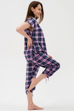 Костюм женский из футболки и брюк из кулирки Крым розовый - Амадэль фото 7