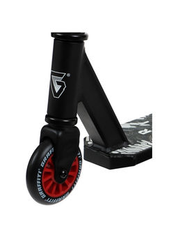 Самокат трюковой GRAFFITI Clever 24, колёса PU 100 мм, резьбовая компрессия, ABEC 9 Chrom, красный