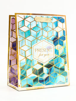 Цена за 2 шт. Пакет подарочный вертикальный PRESENT, 18×23×10 см