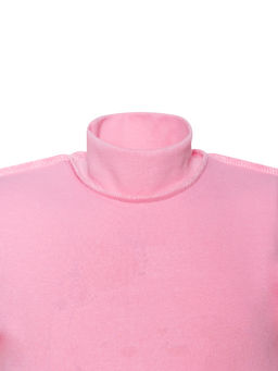 Джемпер-водолазка розовая зайка 645п (80, 52)