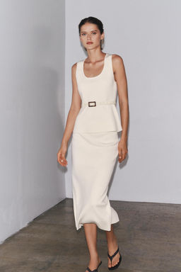 KNITTED TOP WITH BELT - Zara фото 10