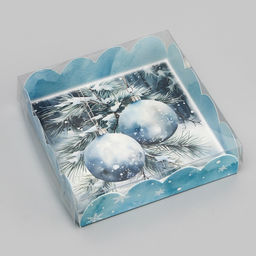 Цена за 5 шт. Коробка для печенья «Чудеса случается», 12×12×3 см, Новый год