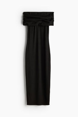 Vestido off-the-shoulder - H&m фото 5