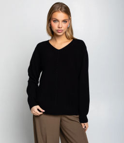 Джемпер #КТ8208, чёрный