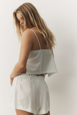 Pijama de algod?n con detalles bordados - H&m фото 4