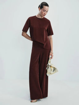 Широкие брюки с люрексом / Zarina