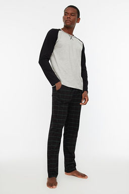 Ye_il %100 Regular Fit Pamuk Ekose _rme Pijama Tak_m_ THMAW21PT0879