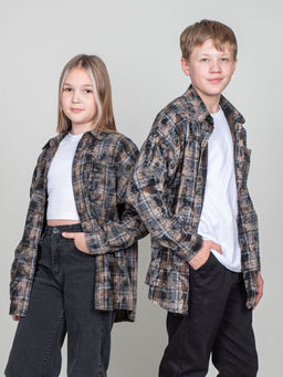 Рубашка 6510 т.синяя клетка 950 Be Friends  фото 13