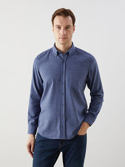 Regular Fit Uzun Kollu Ekose Erkek G?mlek