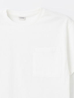 Oversize Bisiklet Yaka Erkek ?ocuk Ti??rt