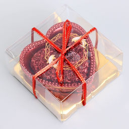 Свеча декоративная «Сердце», 9×4.5 см, рубин