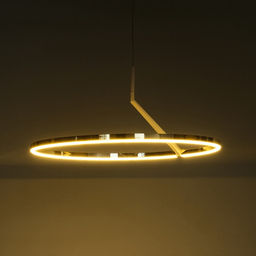 Светильник с ПДУ «Холли» LED 48 Вт 3000-6000К бело-золотой 60×60×22 см