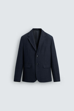 TEXTURED REGULAR FIT BLAZER - Zara фото 7