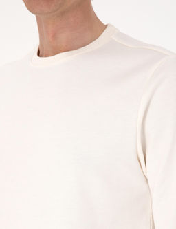 Ekru 2 _plik Regular Fit Bisiklet Yaka Basic Sweatshirt - Pierre cardin фото 7