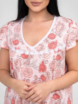 Ночная сорочка женская, цвет оранжевый