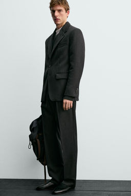 100% WOOL TWILL SUIT TROUSERS AARON LEVINE X ZARA фото 5