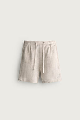 BERMUDA RELAXED FIT 100% LINO / Beige claro - Zara фото 10