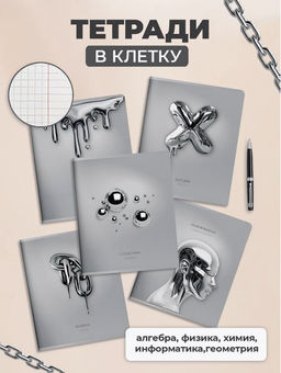 Комплект тетрадей 48 л. А5 кл./лин.ЖИДКИЙ МЕТАЛЛ Schoolformat - Buro фото 3