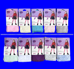 Цена за 12 шт. Колготки детские ажурные ассорти