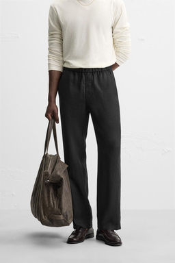100% LINEN TROUSERS - Zara фото 15