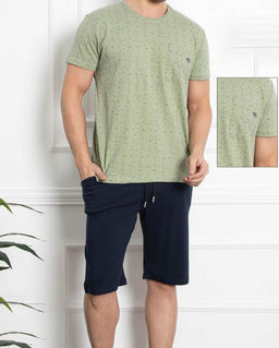 KM1843 Пижама: шорты и футболка ЧЕРНЫЙ KM1843 Пижама: шорты и футболка ЧЕРНЫЙ