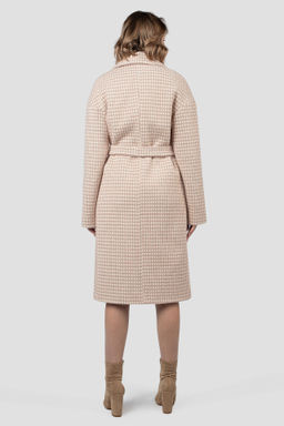 01-12117 Пальто женское демисезонное (пояс) - El podio фото 5