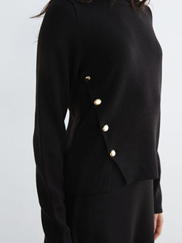 Bisiklet Yaka Kad?n Triko Kazak