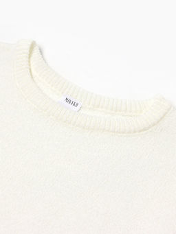 Джемпер женский MINAKU: Knitwear collection, цвет молочный, размер 50  фото 19