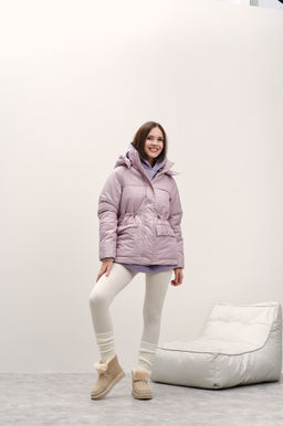 Куртка женская зимняя "Лео" пудра