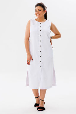 Платье ANELLI 1478 чистый белый  фото 4