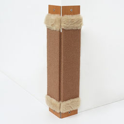 Когтеточка Пижон ковролиновая угловая, малая, 50 x 18 х 1,5 см, бежевая  фото 6