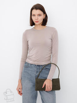 Сумка женская кожаная 9909-1NN khaki Natale Navetta