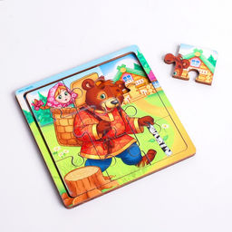 Пазл Маша и медведь, 9 деталей - Лесная мастерская фото 2