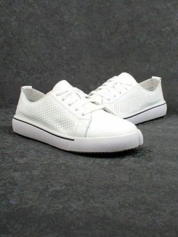 05-PDXL135-1 WHITE Кеды белые (натуральная кожа)