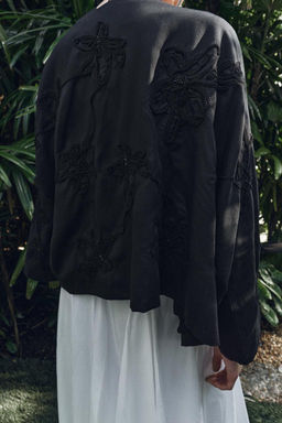 BEADED FLORAL KIMONO - Zara фото 3