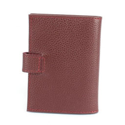 Обложка для авто+паспорт-Croco-ВП-1031 (с хляст, 5 внут карм) натуральная кожа бордо флотер (120) 265403  фото 2