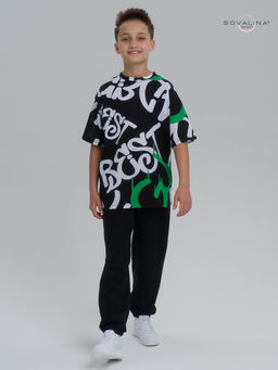 Костюм Daily men граффити бенеттон-черный - Sovalina фото 13