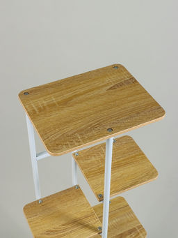 Подставка для цветов Greengo, 6 полок, 36×23×106 см, напольная, каркас металл, полки МДФ, белая